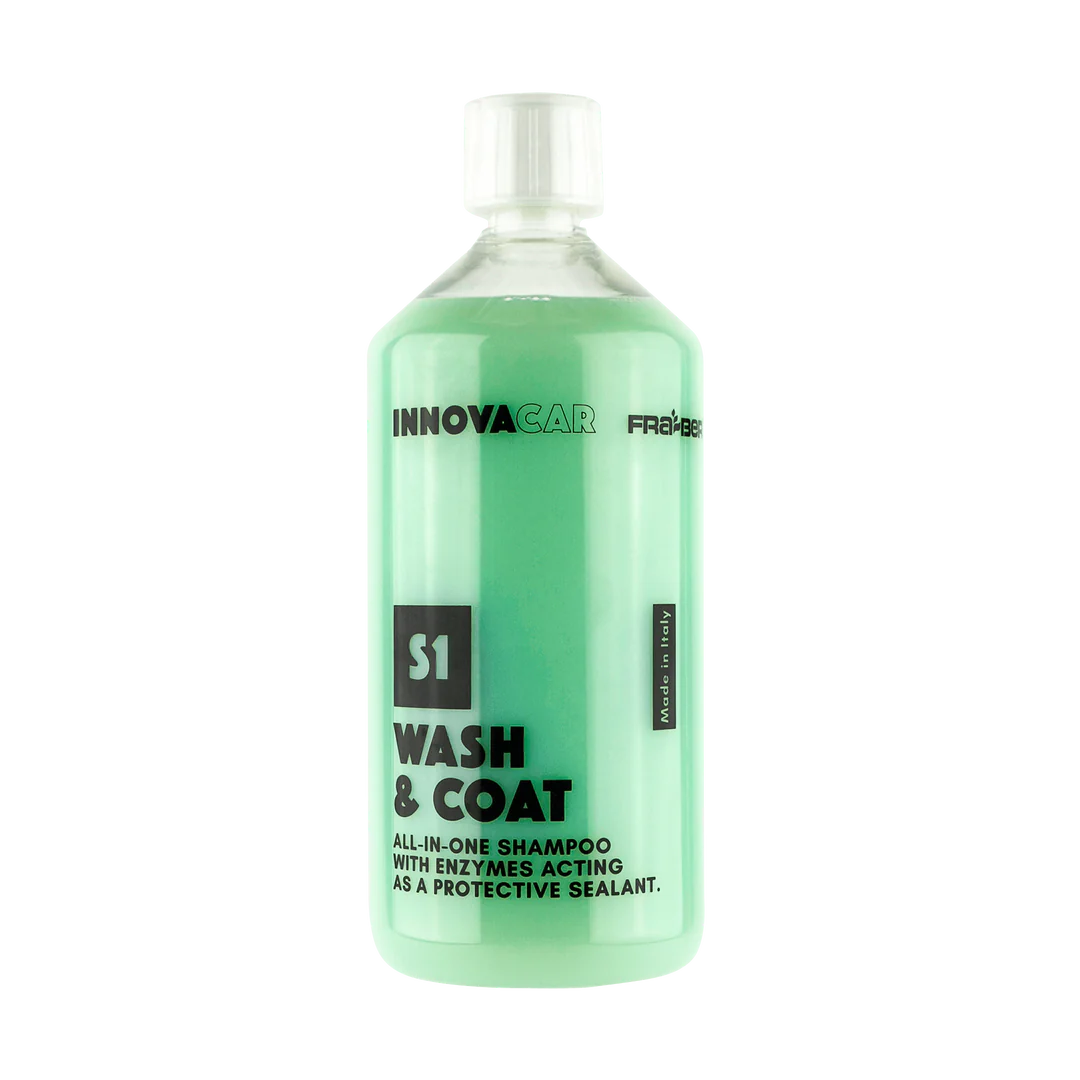 S1 Wash & Coat von Innovacar – pH-neutrales Nanotech-Shampoo mit Enzymen